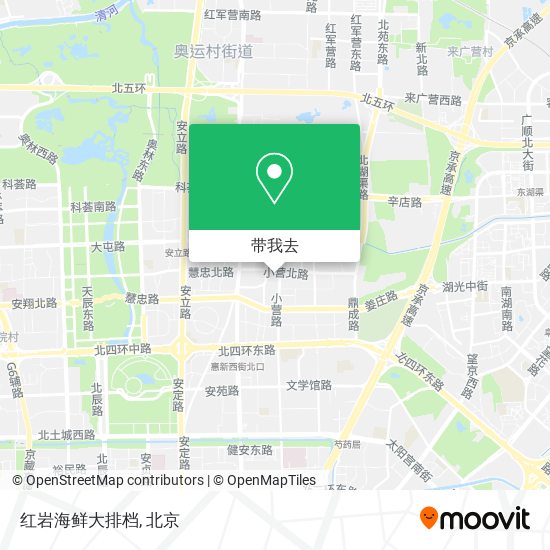 红岩海鲜大排档地图