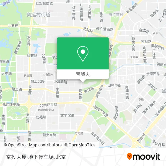 京投大厦-地下停车场地图