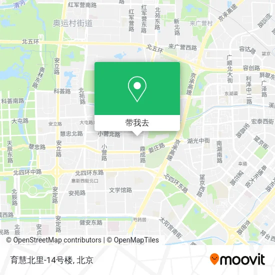 育慧北里-14号楼地图