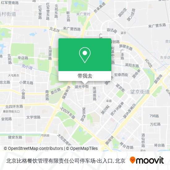 北京比格餐饮管理有限责任公司停车场-出入口地图