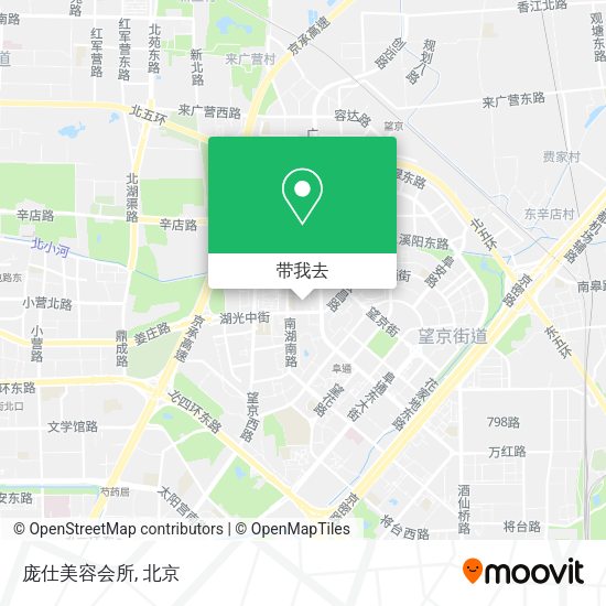 庞仕美容会所地图
