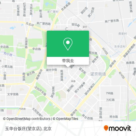玉华台饭庄(望京店)地图