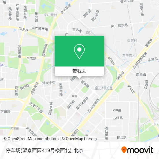 停车场(望京西园419号楼西北)地图