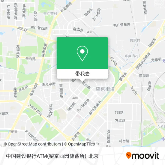 中国建设银行ATM(望京西园储蓄所)地图