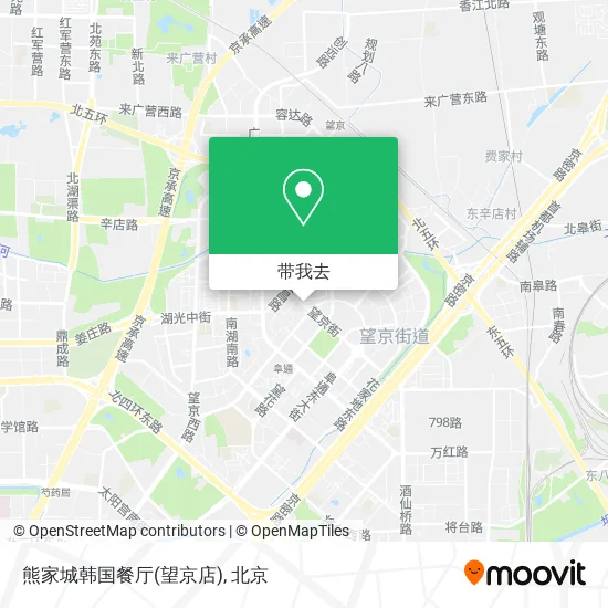 熊家城韩国餐厅(望京店)地图