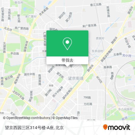 望京西园三区314号楼-A座地图