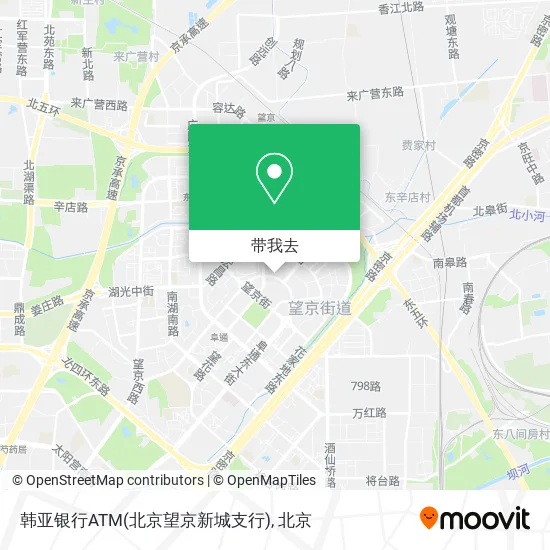 韩亚银行ATM(北京望京新城支行)地图