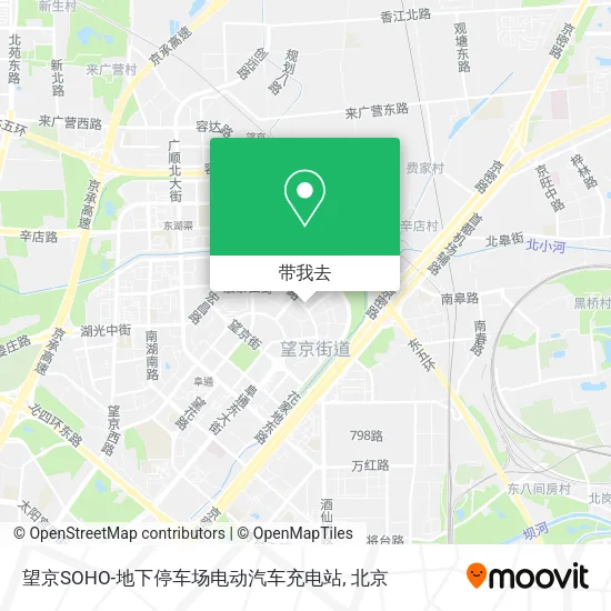 望京SOHO-地下停车场电动汽车充电站地图