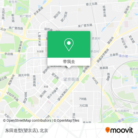 东田造型(望京店)地图