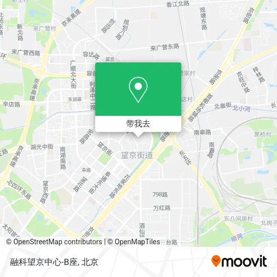 融科望京中心-B座地图