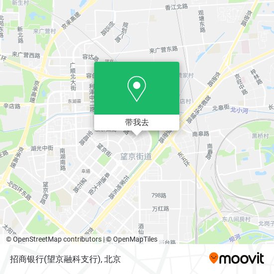 招商银行(望京融科支行)地图