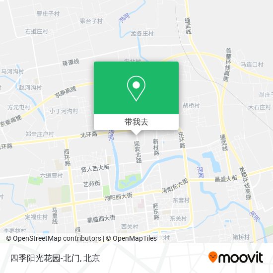 四季阳光花园-北门地图