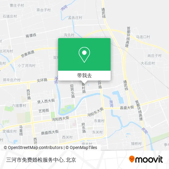 三河市免费婚检服务中心地图