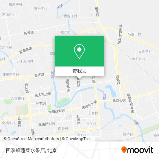四季鲜蔬菜水果店地图