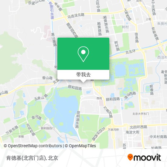 肯德基(北宫门店)地图