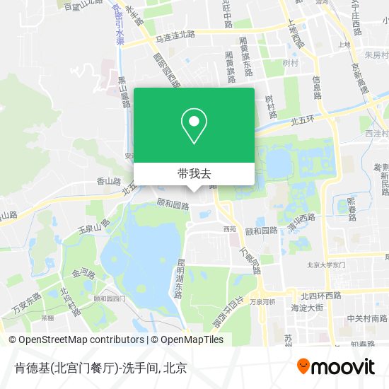 肯德基(北宫门餐厅)-洗手间地图