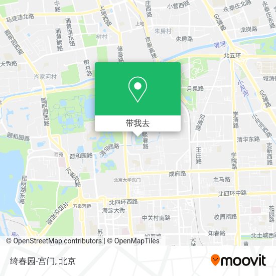 绮春园-宫门地图