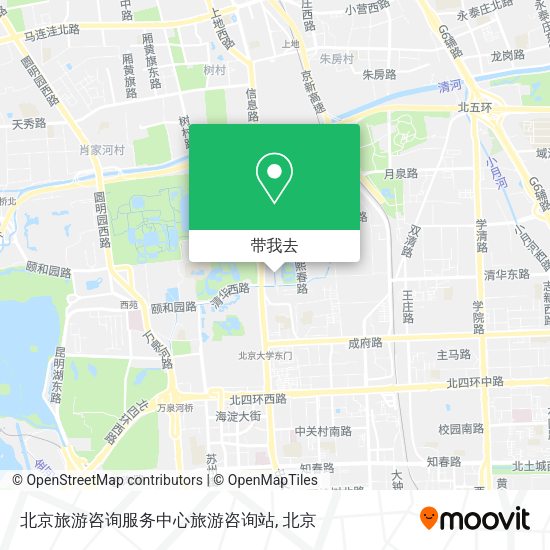 北京旅游咨询服务中心旅游咨询站地图