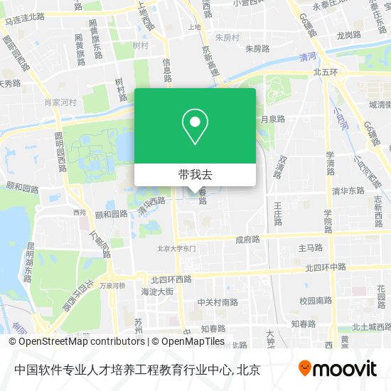 中国软件专业人才培养工程教育行业中心地图