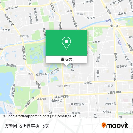万春园-地上停车场地图