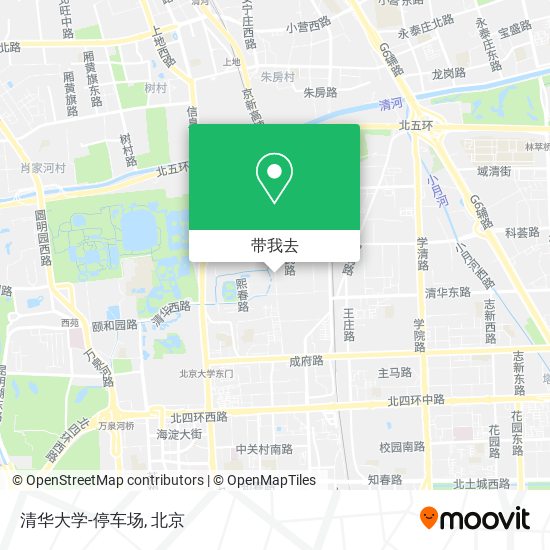 清华大学-停车场地图