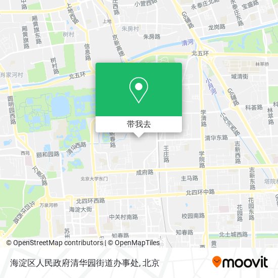 海淀区人民政府清华园街道办事处地图