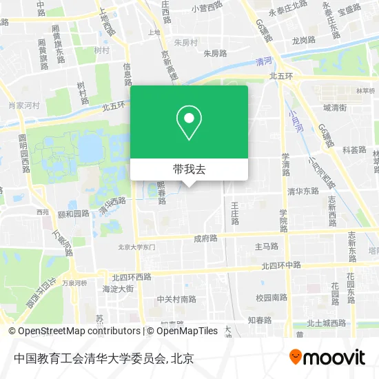 中国教育工会清华大学委员会地图
