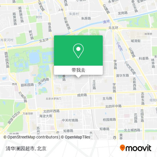 清华澜园超市地图