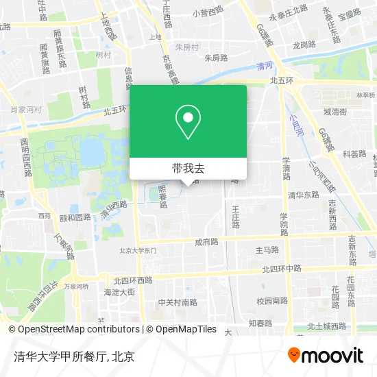 清华大学甲所餐厅地图