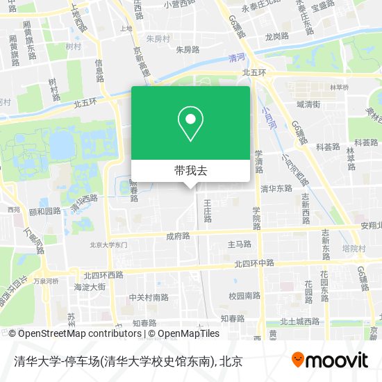 清华大学-停车场(清华大学校史馆东南)地图