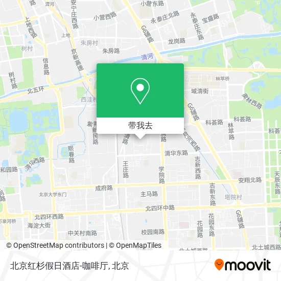 北京红杉假日酒店-咖啡厅地图