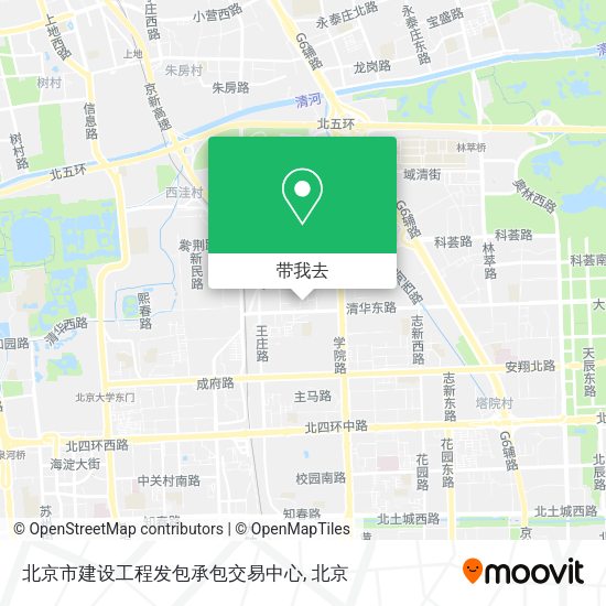 北京市建设工程发包承包交易中心地图