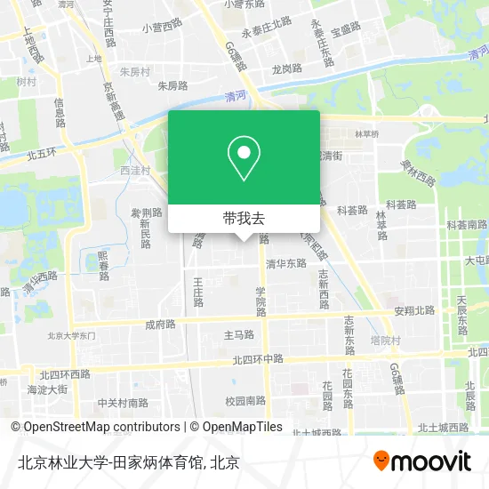 北京林业大学-田家炳体育馆地图