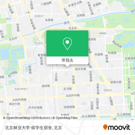 北京林业大学-留学生宿舍地图