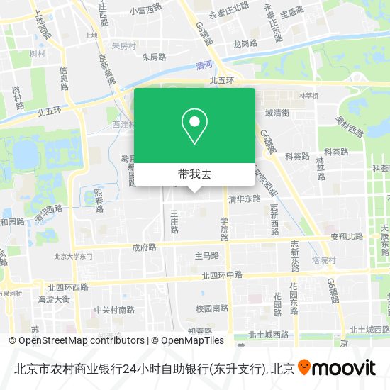 北京市农村商业银行24小时自助银行(东升支行)地图