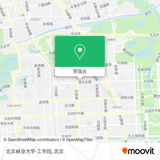 北京林业大学-工学院地图