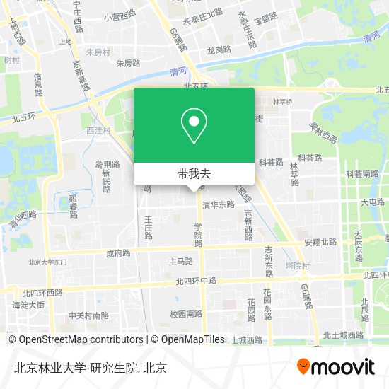 北京林业大学-研究生院地图