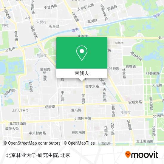 北京林业大学-研究生院地图