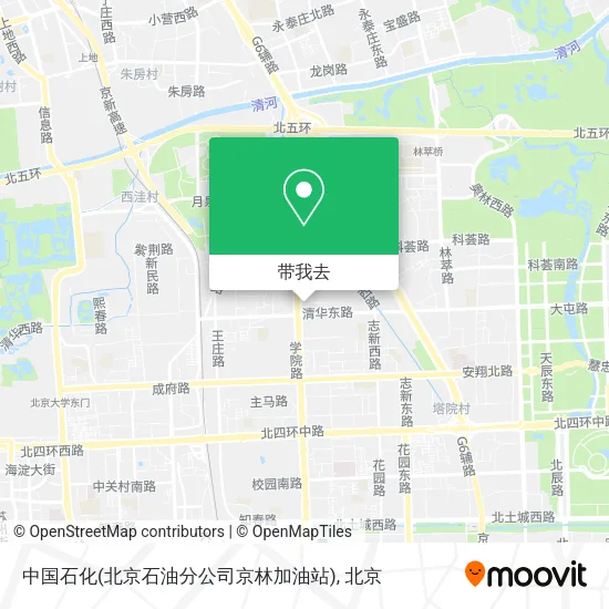 中国石化(北京石油分公司京林加油站)地图