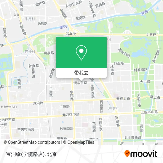 宝润缘(学院路店)地图
