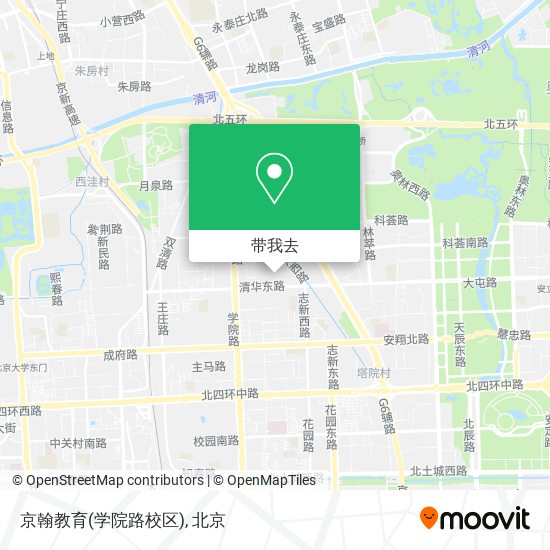 京翰教育(学院路校区)地图