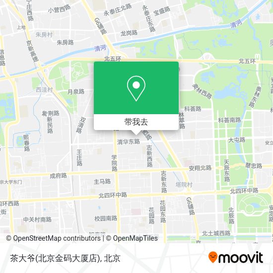 茶大爷(北京金码大厦店)地图