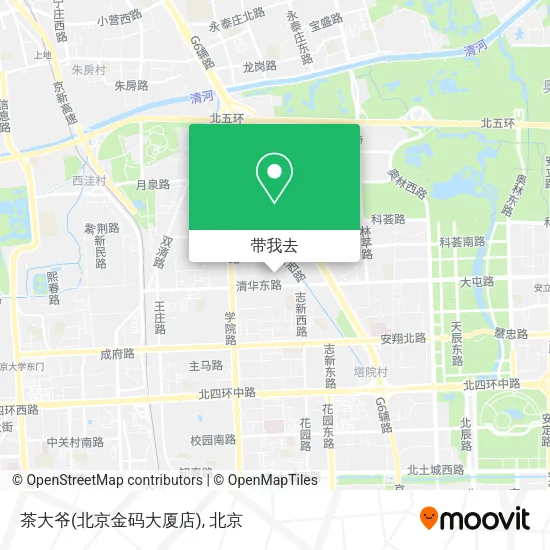 茶大爷(北京金码大厦店)地图