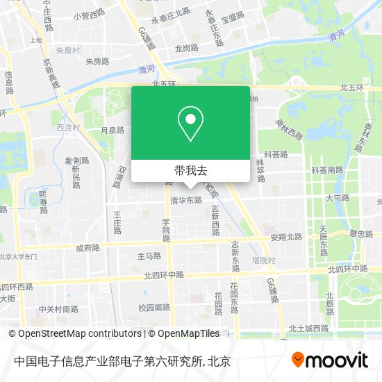 中国电子信息产业部电子第六研究所地图