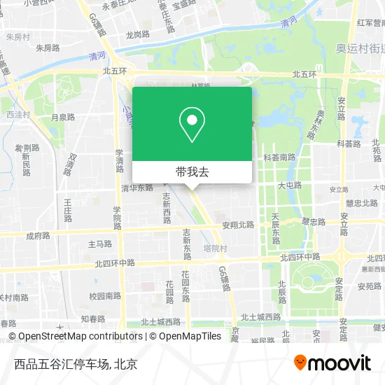 西品五谷汇停车场地图