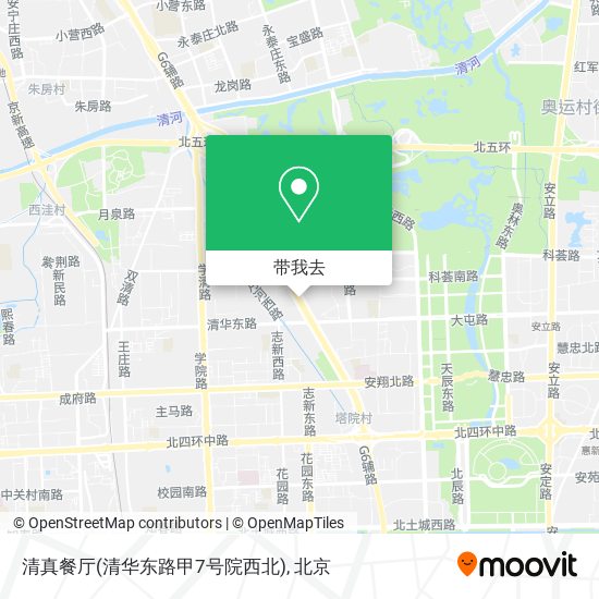 清真餐厅(清华东路甲7号院西北)地图