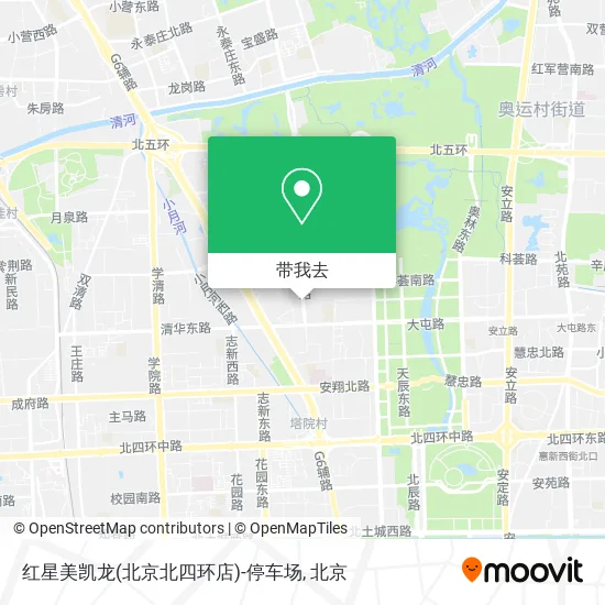 红星美凯龙(北京北四环店)-停车场地图