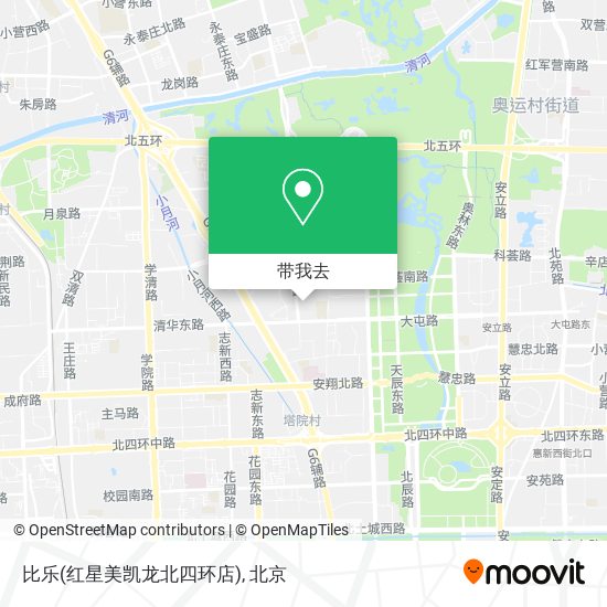 比乐(红星美凯龙北四环店)地图