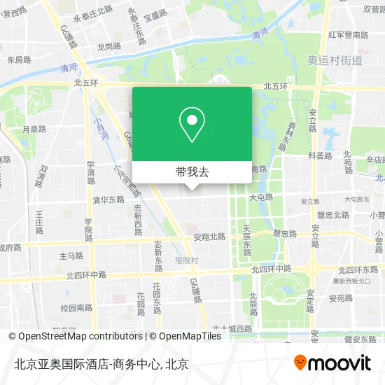 北京亚奥国际酒店-商务中心地图