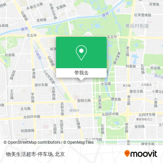 物美生活超市-停车场地图